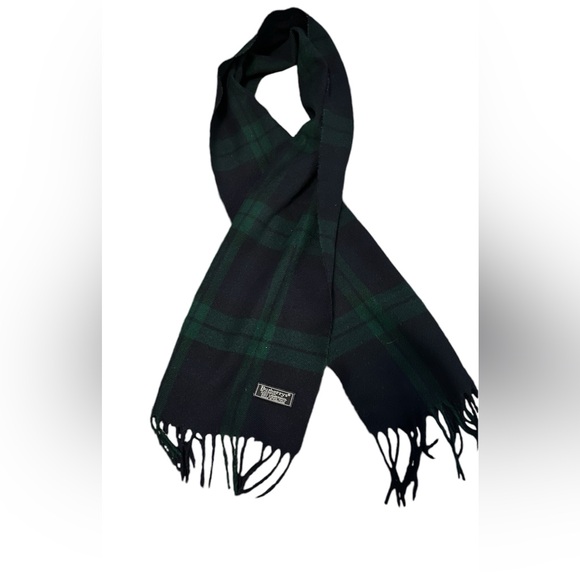 Burberry Lambswool Vintage Navy/Green - Picture 1 of 5